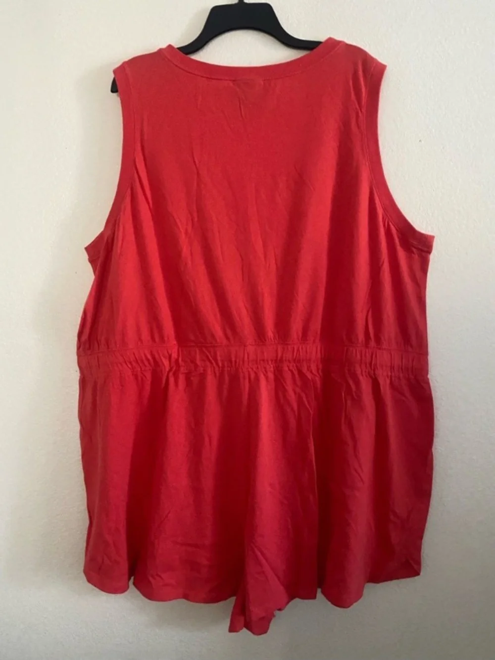 Nike Red Sleeveless Romper with Retro Stripe. Size 3XL